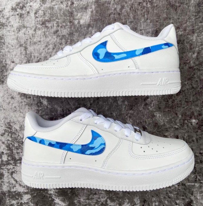 Blue Camo Tick Custom Airforce 1 – miiriya