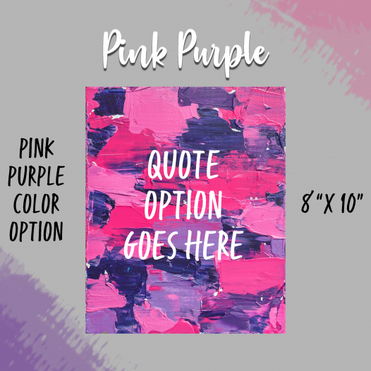 Bold & Beautiful Pink-Purple Background Option