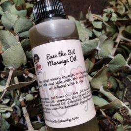 hair and massage oil, eucalyptus