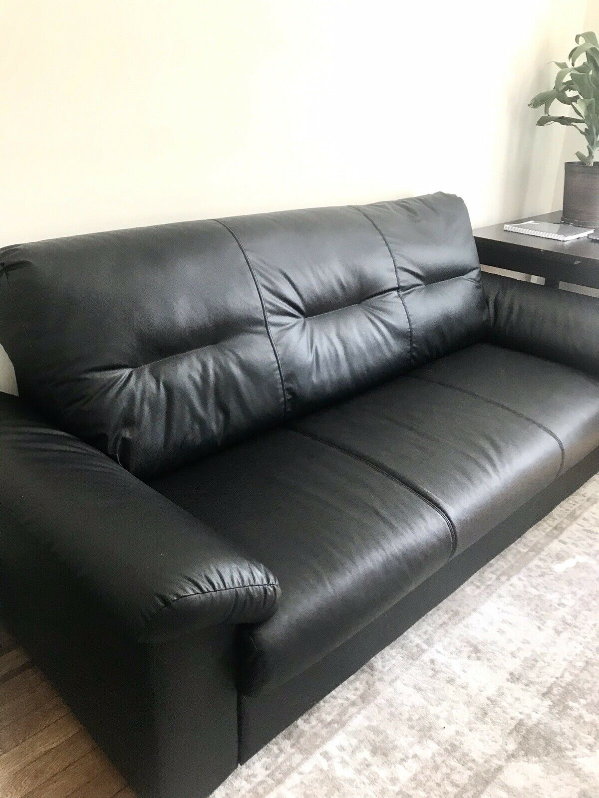 Sofa Black Leather ubicaciondepersonas.cdmx.gob.mx