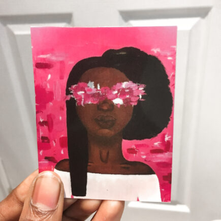 pink, afro, sticker