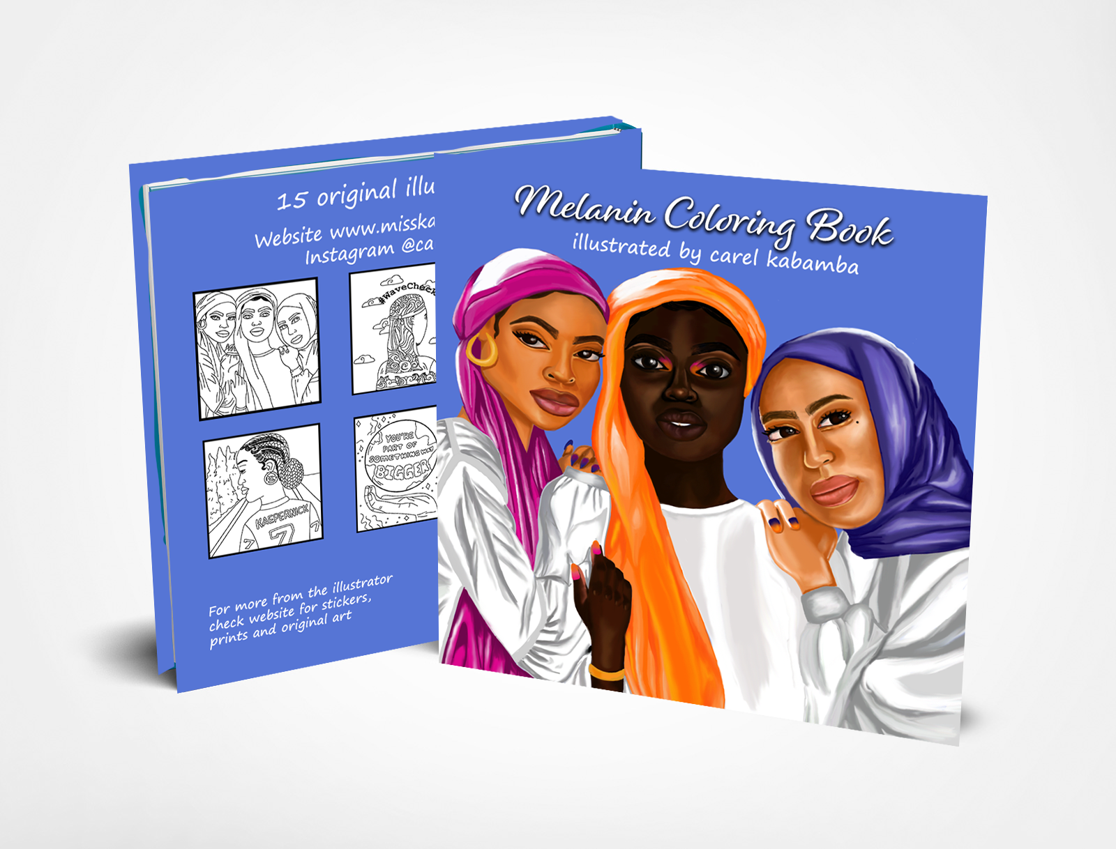 hijabi, hijabi art, coluring book, vibrant colours