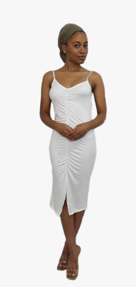 All white dress. Perfect for a casual day. Summer Ready
