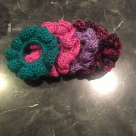 Teal, Hot Pink, Lavender and Velvet PurplePictured left to right