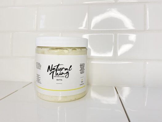 Whipped Body Butter that's Non-Greasy all-natural with NON-GMO, Vegan, Gluten-Free. Perfect for lightening scars and aiding in eczema and treatment.