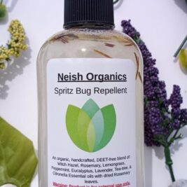Organic Hand made DEET free insect repellent. Made with Essential oils & witch hazel to sooth itchy, irritated skin and prevent insect bites.
