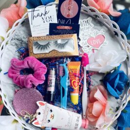 Mini Glam Box | Mink Lashes | Lip Gloss | Scrunchy | Hand Lotion | Self Care Box | Gifts for Her | Best Friend | Birthday | All Occasions