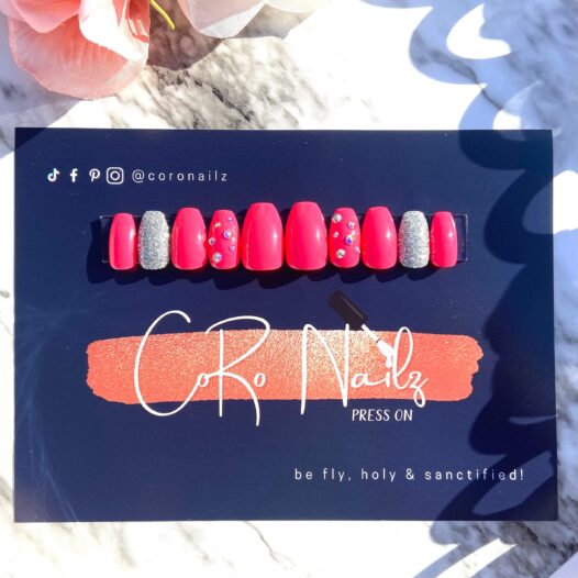 Dutchess | Pink Nails | Press on Nails | Short Coffin Nails | Fake Nails | MADE TO ORDER