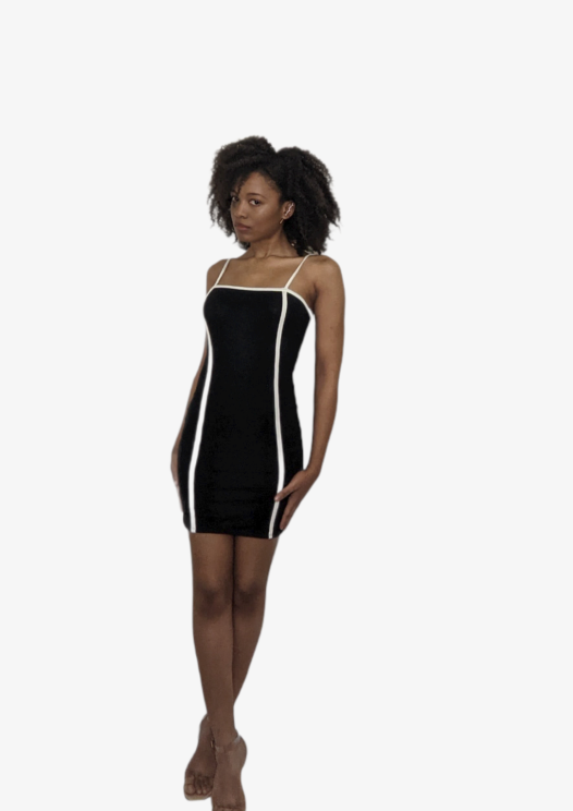 Striped Dress - Glamour Wear LLC