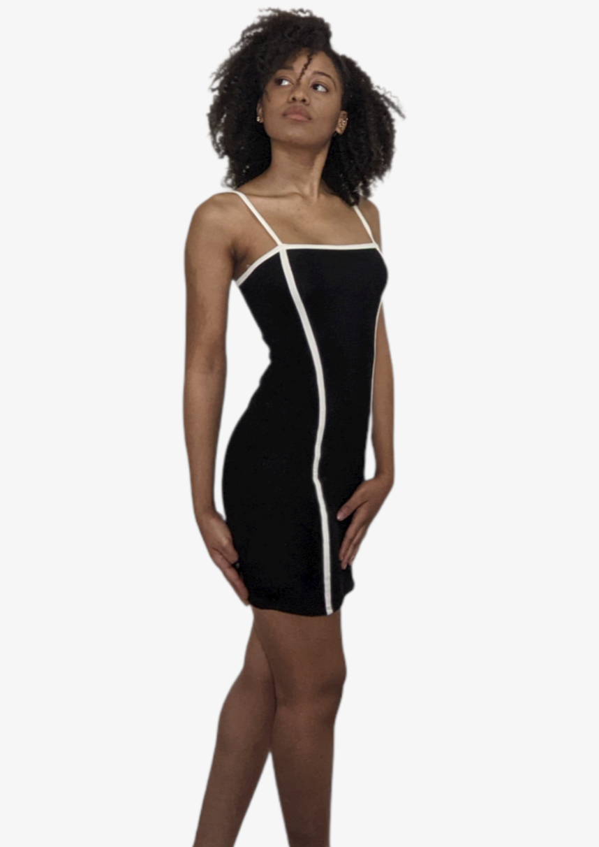 Striped Dress - Glamour Wear LLC