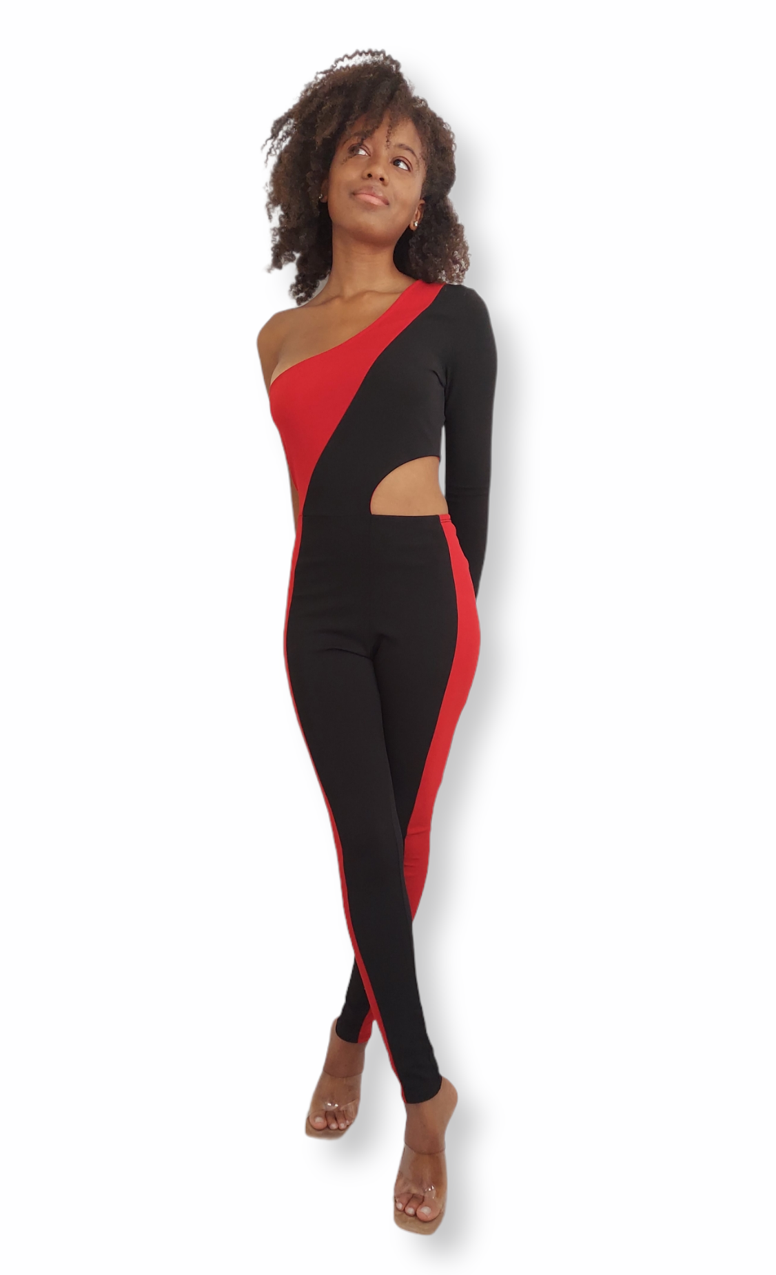 Red and Black Jumpsuit