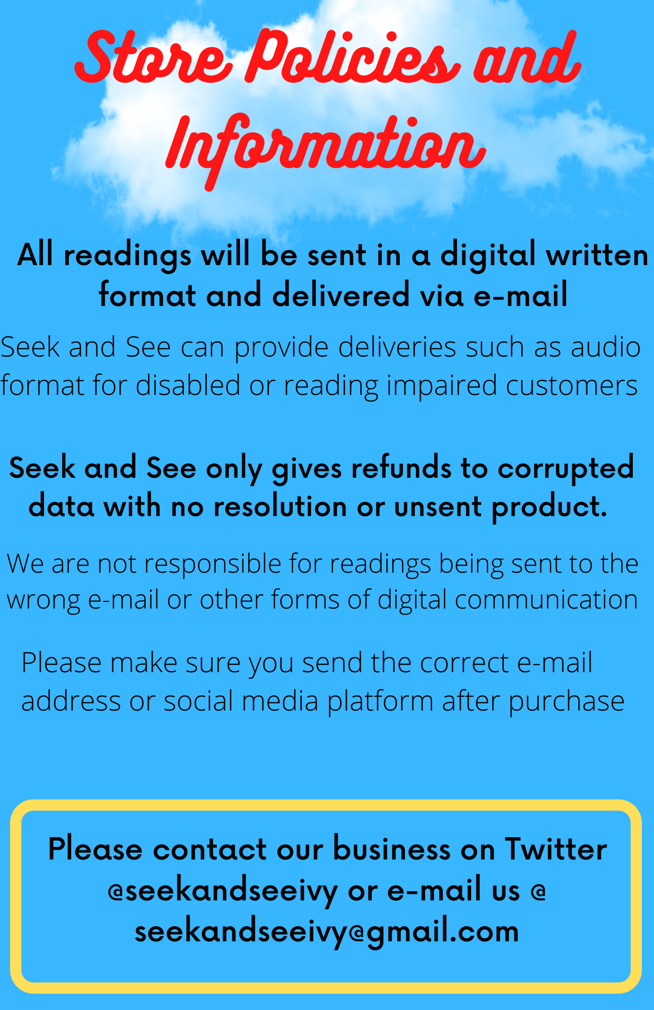 Store policy 