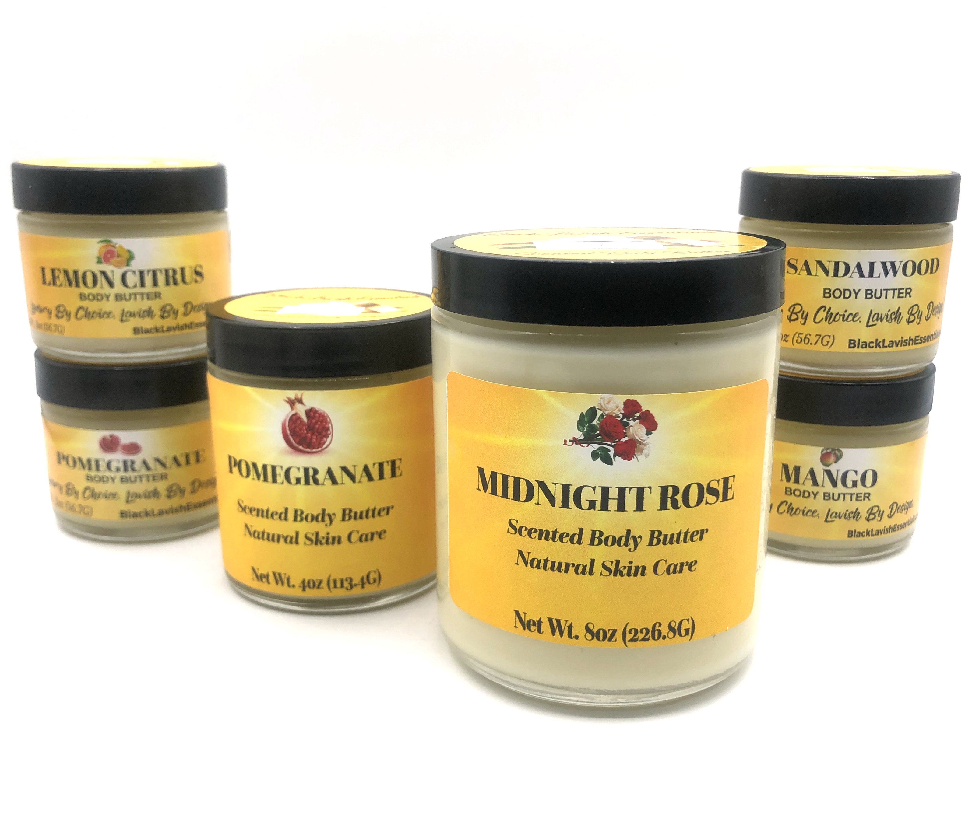 The regular style body butter spreads well and can cover larger body parts such as the chest, legs, back areas without leaving a super greasy feel. The body butter is thicker in texture and a little really goes a long way. In order to experience the best results for your skin we recommend using our Body Butter after taking a shower to allow for the oils to be effectively absorbed deep into your skin.