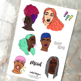 issa mood sticker sheet