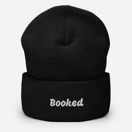 Booked Cuffed Embroidered Beanie