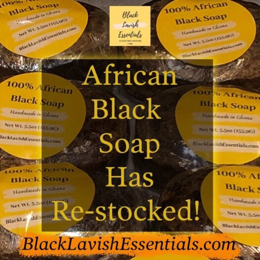 Our African Black Soap (ABS) is handmade in Ghana, West Africa and it's the perfect choice for cleansing your skin of dirt and excess build up that may clog your pours. Excellent for washing your hands and can remove heavy layers of dirt from your skin and face.