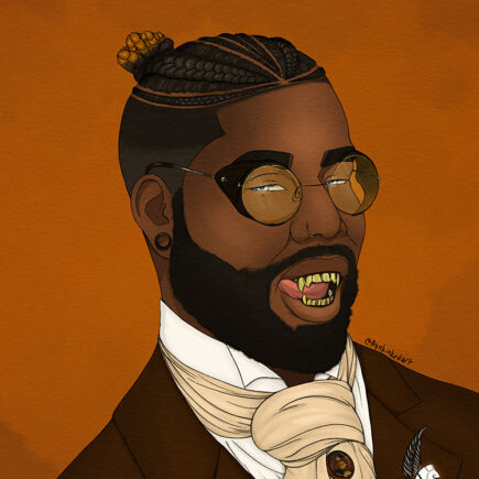 Afro Steampunk Vampire Man