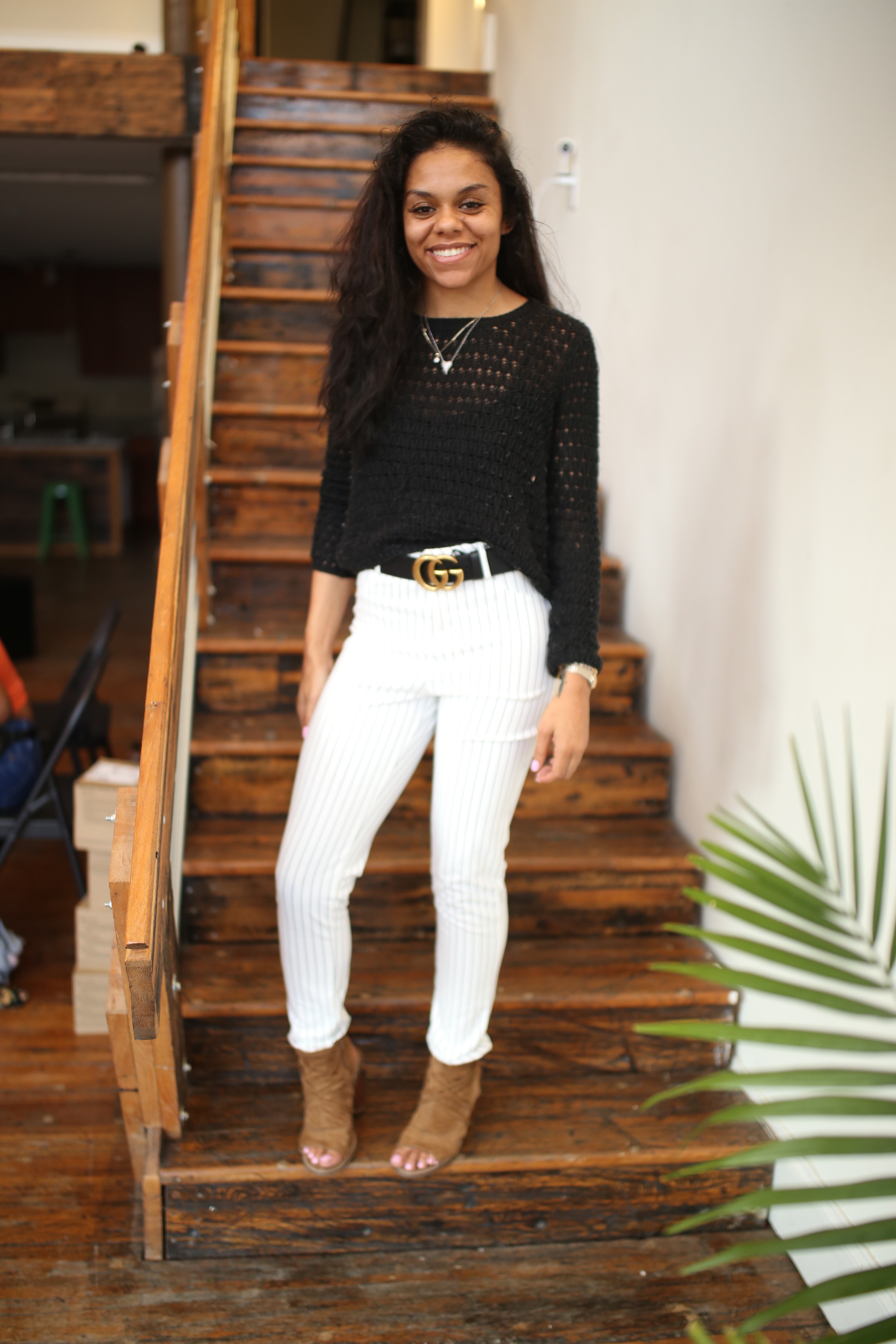 Bright white dress slacks miiriya