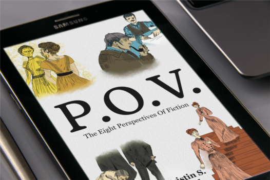 P.O.V. ebook on a Samsung tablet.