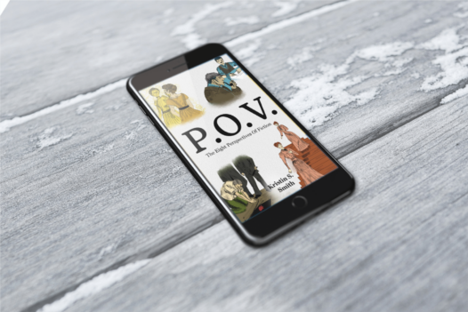 P.O.V. ebook on an iPhone.