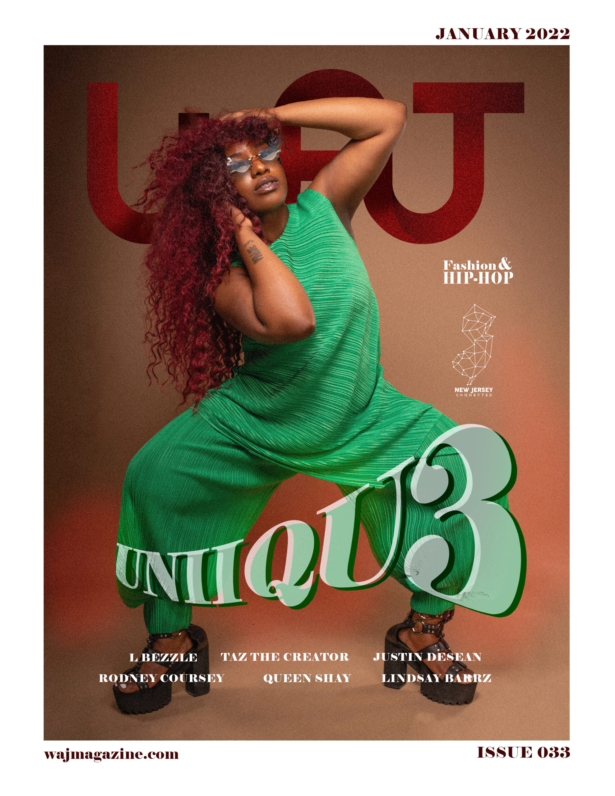 Uniiqu3 WAJ Magazine January 2022 Cover