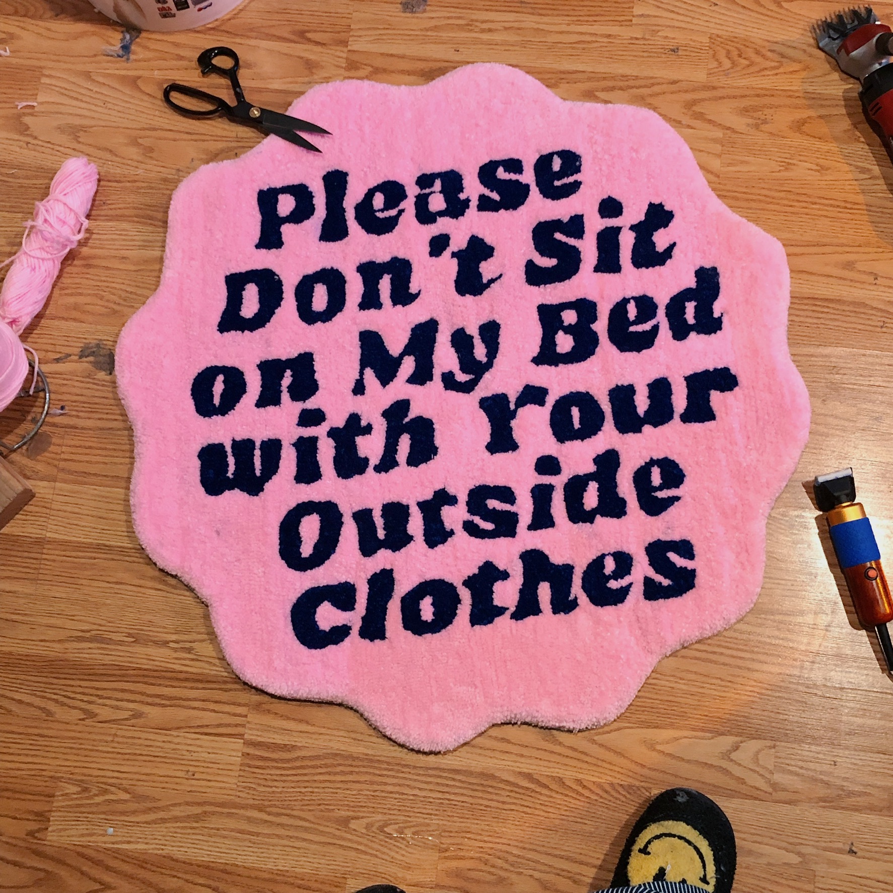 Please Don’t Sit In My Bed With Your Outside Clothes Rug miiriya