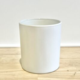White Candle Jar
