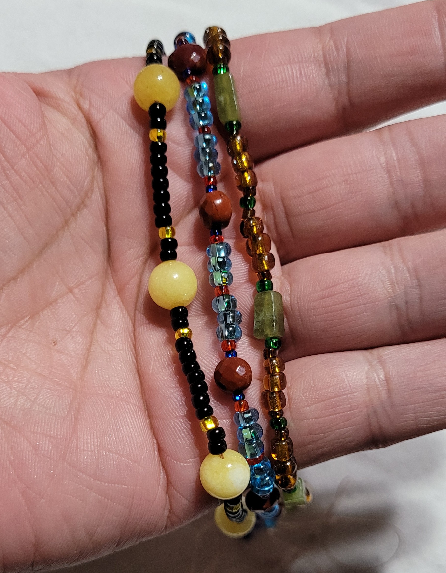 Stretchy Gemstone Anklets & Bracelets miiriya