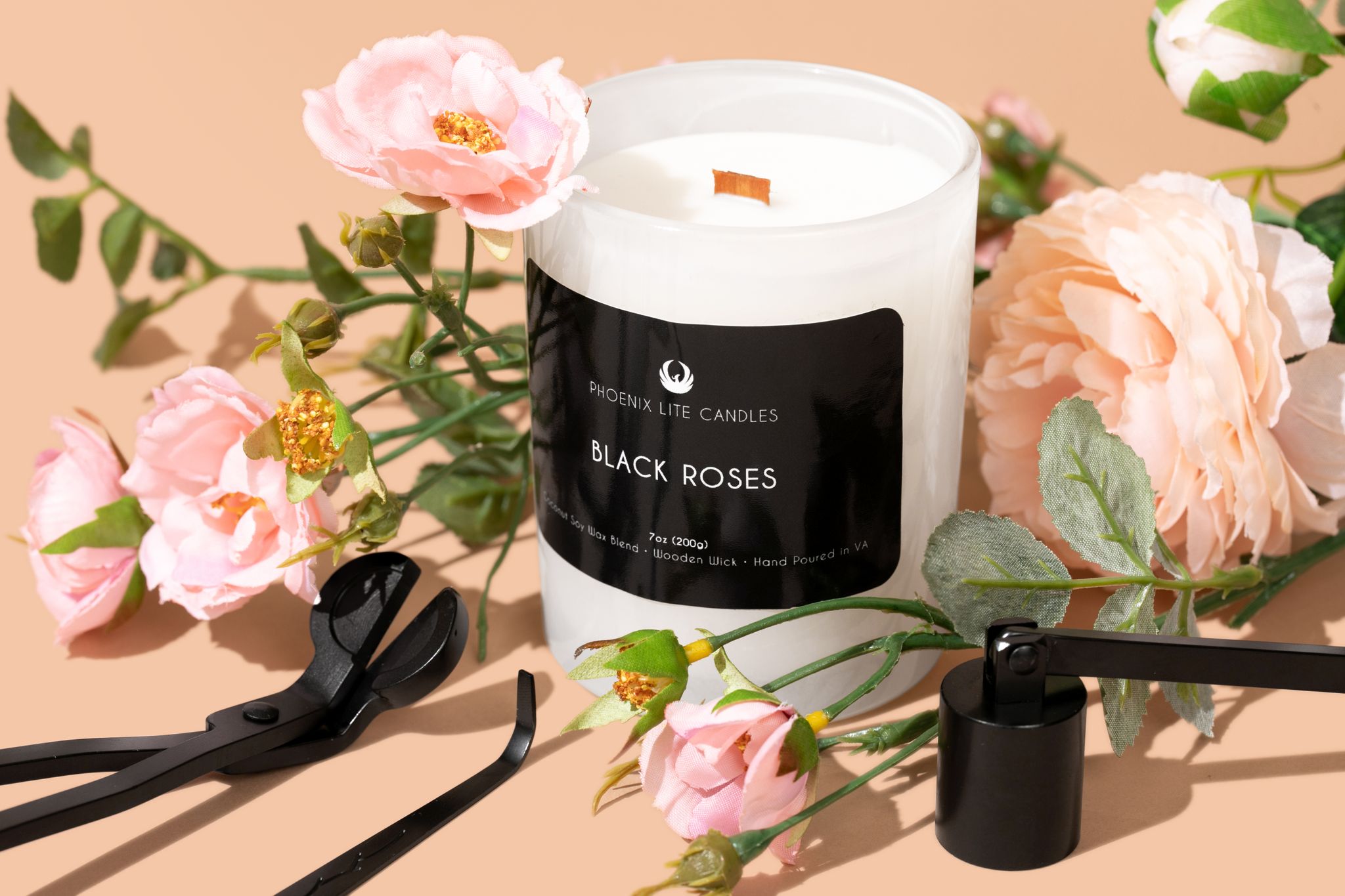 Black Roses Candle 7 ounces