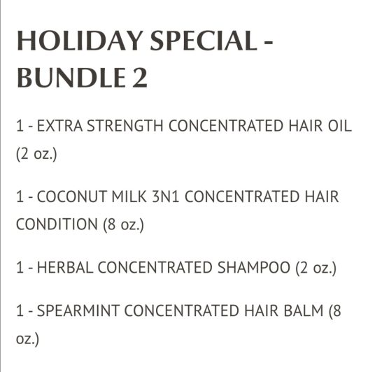 4PC HAIR CARE BUNDLE