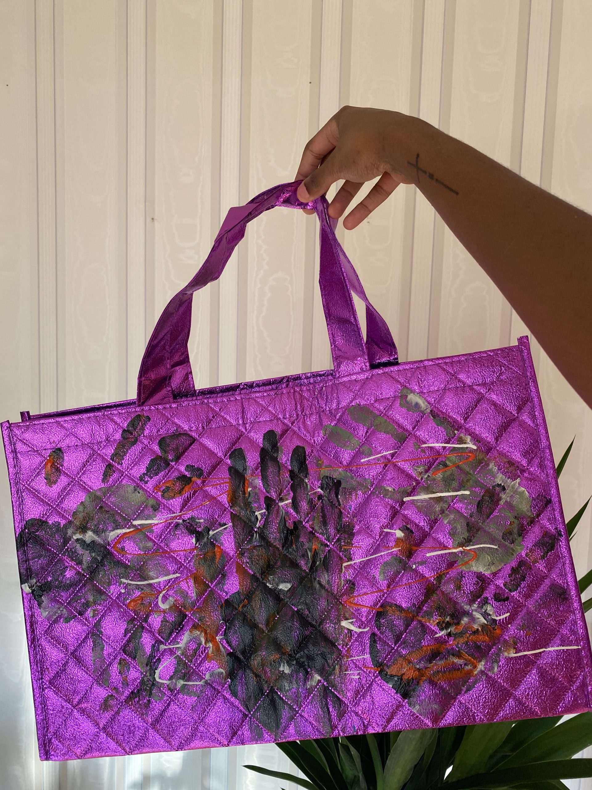 GREENHOUSE FX Metallic tote miiriya