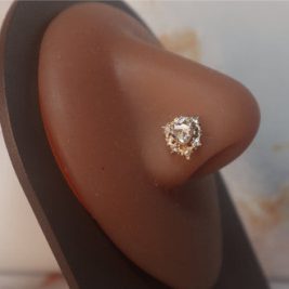 Alessandra Zirconia GemStone Nose Stud Piercing