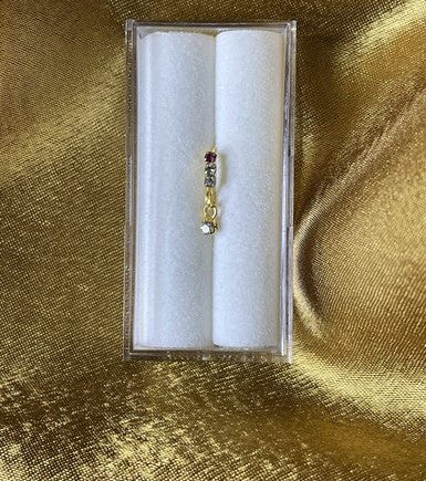 Mae Gold Dangling Nose Hoop Piercing Jewelry