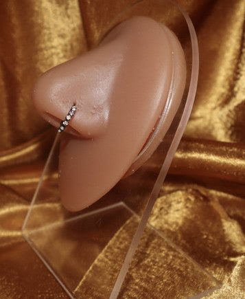 Nebria Black Color Plating Nose Hoop Ring Piercing