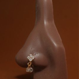 Dangle Godly Cubic Zircon Gem Nose Hoop