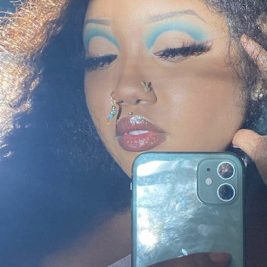 Zala Dangle CZ Gem Nose Hoop Piercing Jewelry