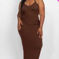 Plus Size Racer Back Maxi Dress