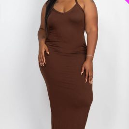 Plus Size Racer Back Maxi Dress