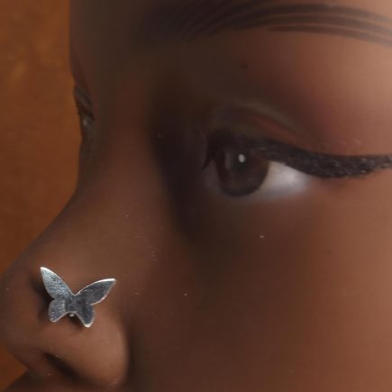 20g Solid Butterfly Nose Stud Piercing