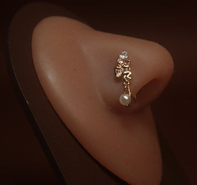 Cupid Holding Heart nose Cuff Clip On