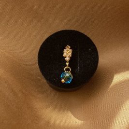 Dangle Five Gem Flutter Nose Hoop
