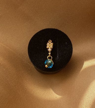 Dangle Five Gem Flutter Nose Hoop