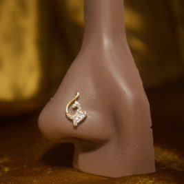 Y2K Cubic Zirconia Nose Stud Ring Piercing Jewelry