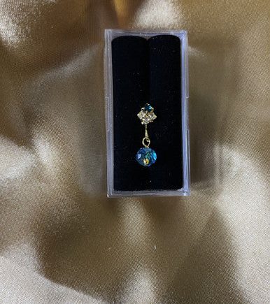 Buffy Dangling Gem Nose Hoop  Ring