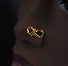 infinity Snake Nose Stud Ring Piercing Jewelry