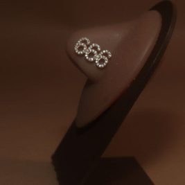 666 Reflect  Angel number Nose Stud