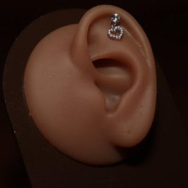 Dangling Heart Cartilage Piercing Ear Jewelry For Women