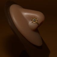 Flower Stone Fit Nose Cuff Clasp
