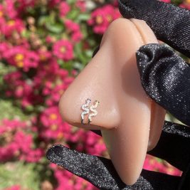 Cubic Zircon Snake Nose Clip-On Jewelry