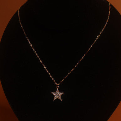 Star Gem Necklace Pendant Jewelry